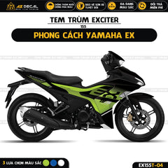 Tem trùm xe Yamaha Exciter 155 mẫu EX