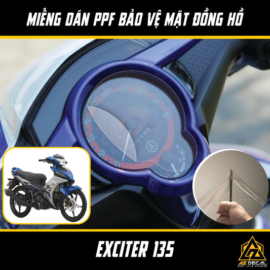 Miếng dán PPF chống xước mặt đồng hồ xe Exciter 135