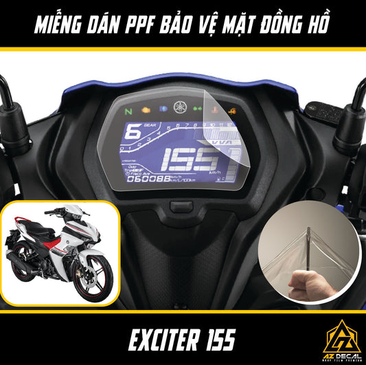 Miếng dán PPF đồng hồ xe Exciter 155 chống xước, bảo vệ đồng hồ