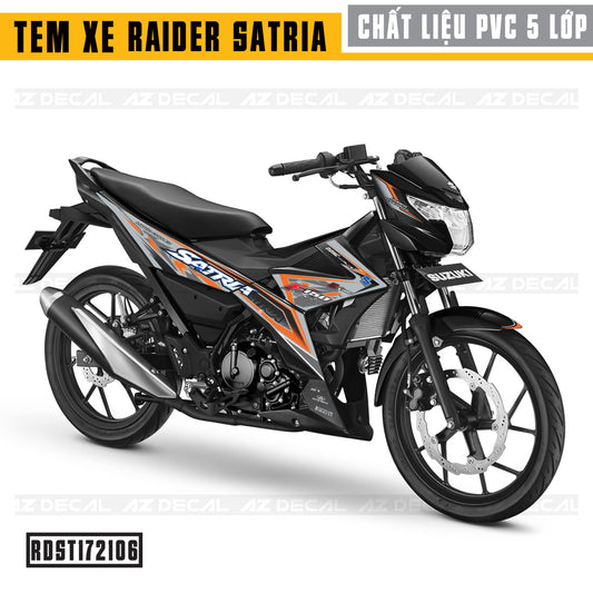 Tem Xe Raider / Satria mâu 06 - Xe Đen