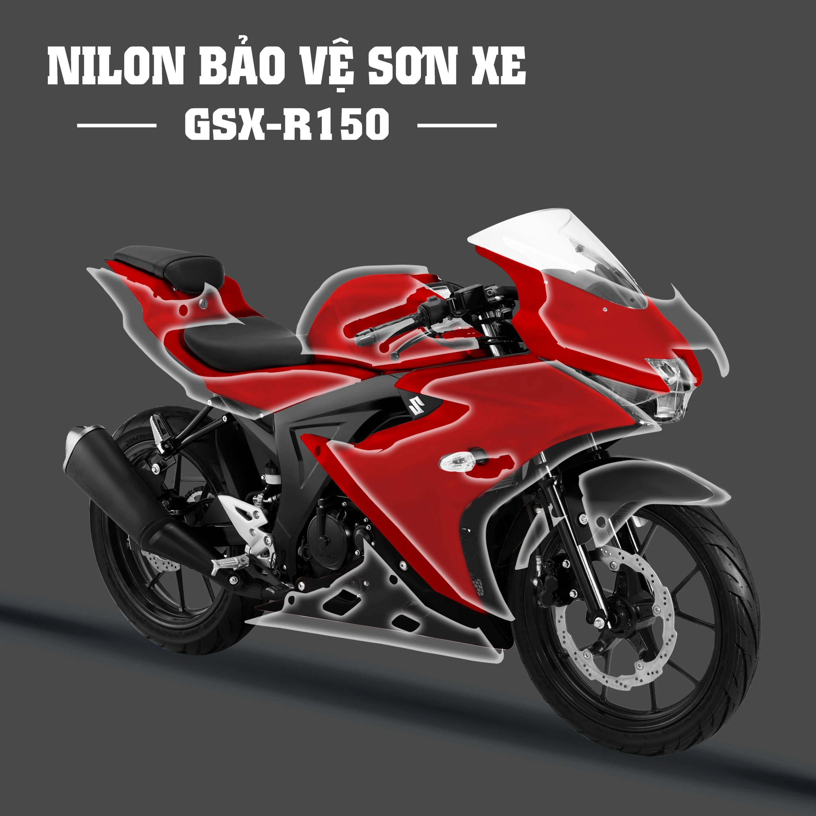 Dán keo xe GSX R150 chống xước