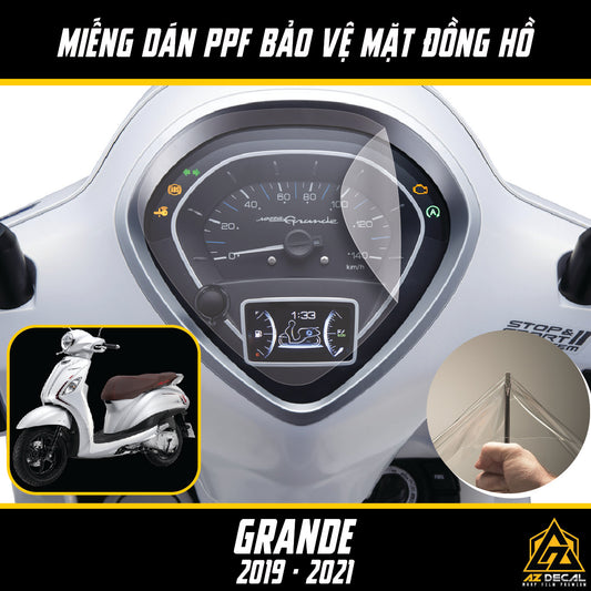 Miếng dán PPF đồng hồ xe Yamaha Grande 2019 - 2020