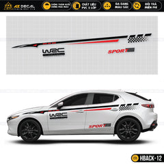 Mua Decal Dán Cửa Xe Ô Tô Hatch màu trắng mẫu W2C FIA WORLD RALLY CHAMPIONSHIP