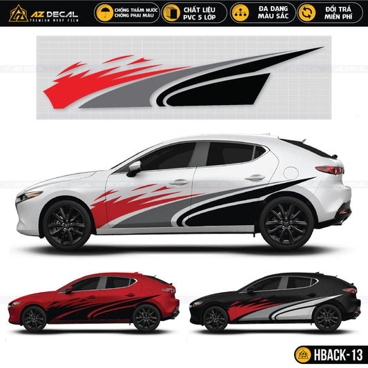 Mua decal dán sườn xe ô tô Hatchback