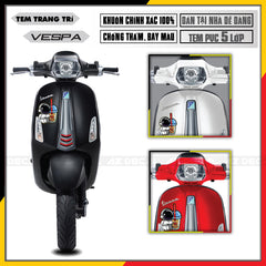 Mặt nạ xe vespa dán tem 026