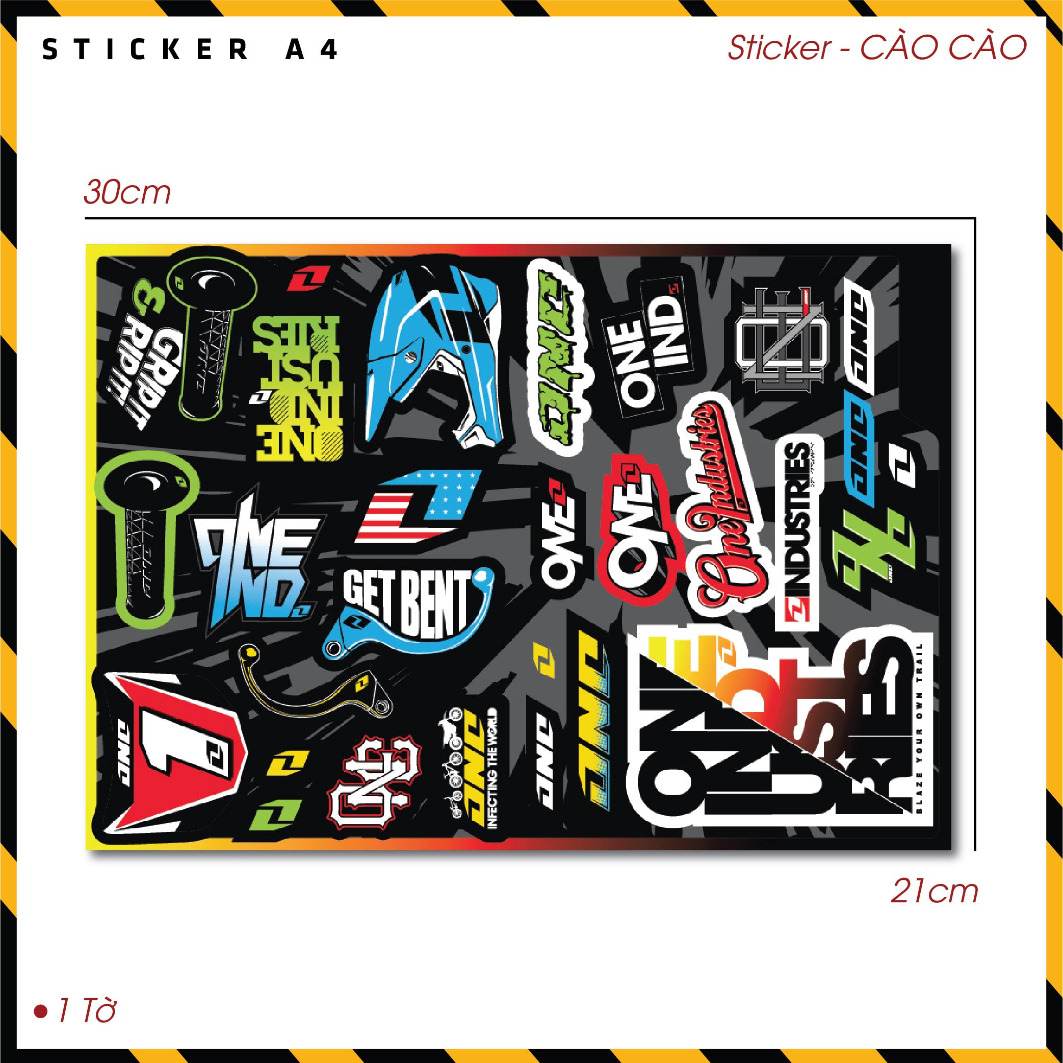 Sticker Dán Ô Tô, Xe Máy, Xe Điện, Xe Đạp, Mũ Bảo Hiểm | SET Trang Trí Cào Cào