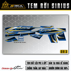 Tem Xe Sirius RC | SR13 | Mẫu SI Racing