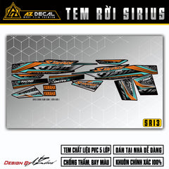 Tem Xe Sirius RC | SR13 | Mẫu SI Racing