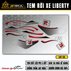 Mẫu dán xe Liberty phong cách TRD Sport nền trong