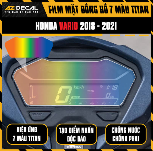 Miếng Dán Mặt Đồng Hồ 7 Màu Titan Xe Honda Vario