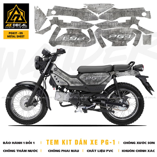 Tem Kit Xe Yamaha PG-1 | PGKIT-05 | Mẫu Metal Sheet