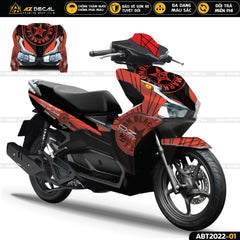 Dán decal xe Honda Air Blade 2020 - 2022 đỏ