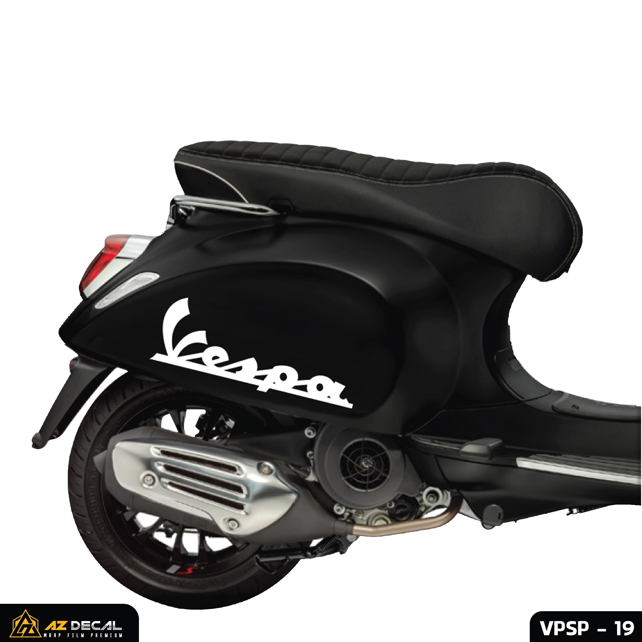 Tem Xe Vespa | 019 | Thiết Kế Logo Vespa cho xe Đen