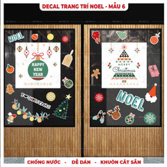 Sticker Dán Decal Trang Trí Noel - Mẫu 06
