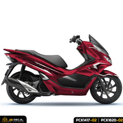 Tem xe PCX 125 150 160 màu đen trắng đỏ cao cấp