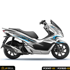 Tem rời xe Honda PCX 2014 - 2020 đẹp màu xanh đen trắng