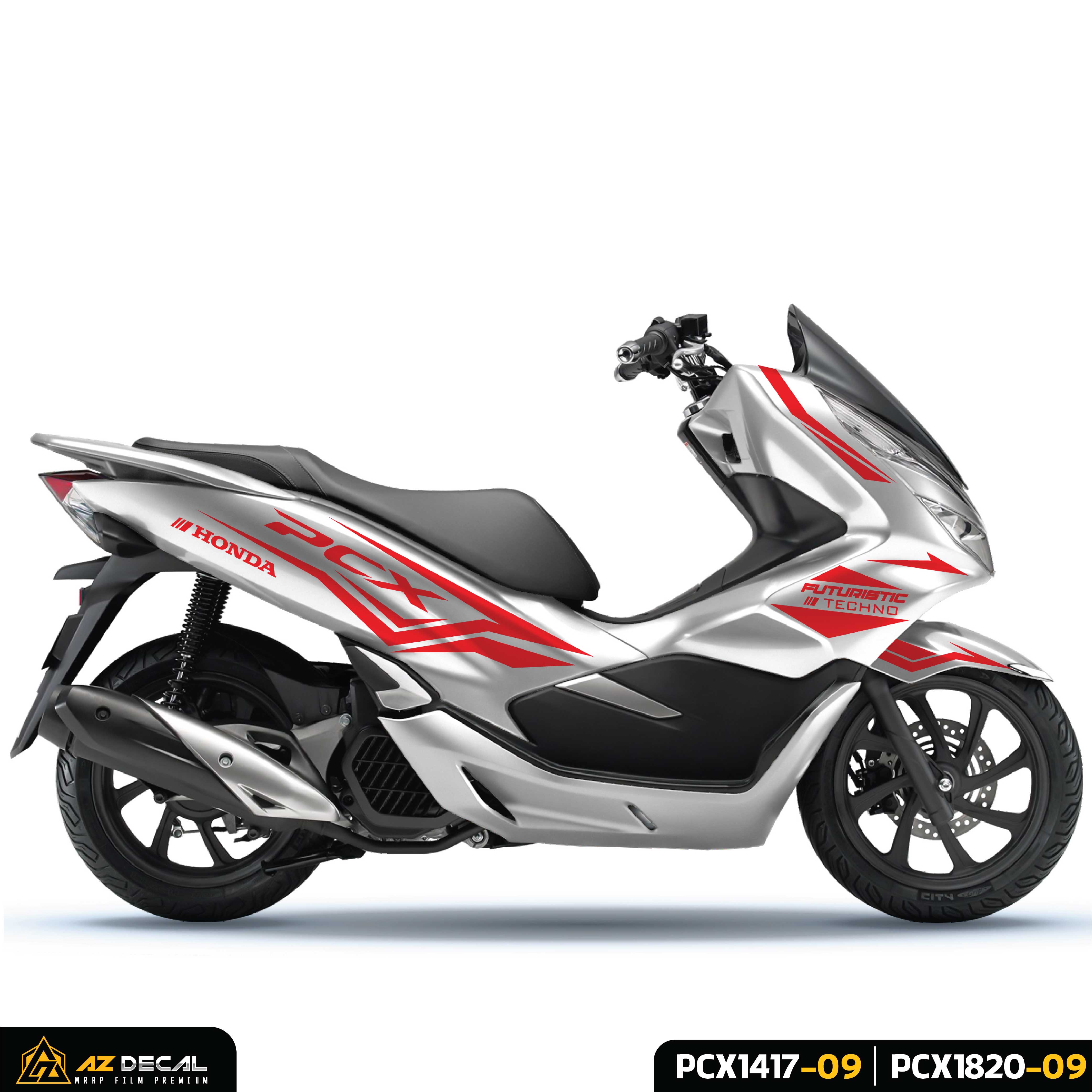 Tem rời xe Honda PCX 2014 - 2020 trắng đỏ