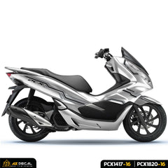 Tem xe PCX 150 125 mẫu mới nhất dán xe trắng