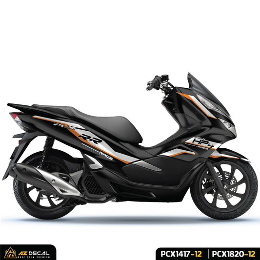 Tem xe PCX đẹp mẫu HP4 màu đen