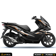 Tem xe PCX đẹp mẫu HP4 màu đen