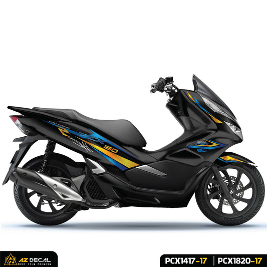 Tem xe PCX 160 đẹp dán xe đen