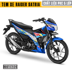 Tem xe Raider/Satria xe xanh mẫu Suzuki