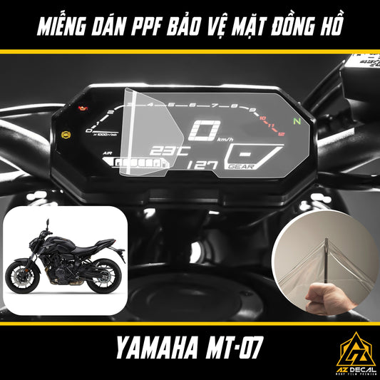 Miếng Dán PPF Mặt Đồng Hồ Xe Yamaha MT-07