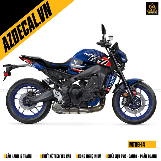 Tem trùm thiết kế riêng cho xe Yamaha MT-09