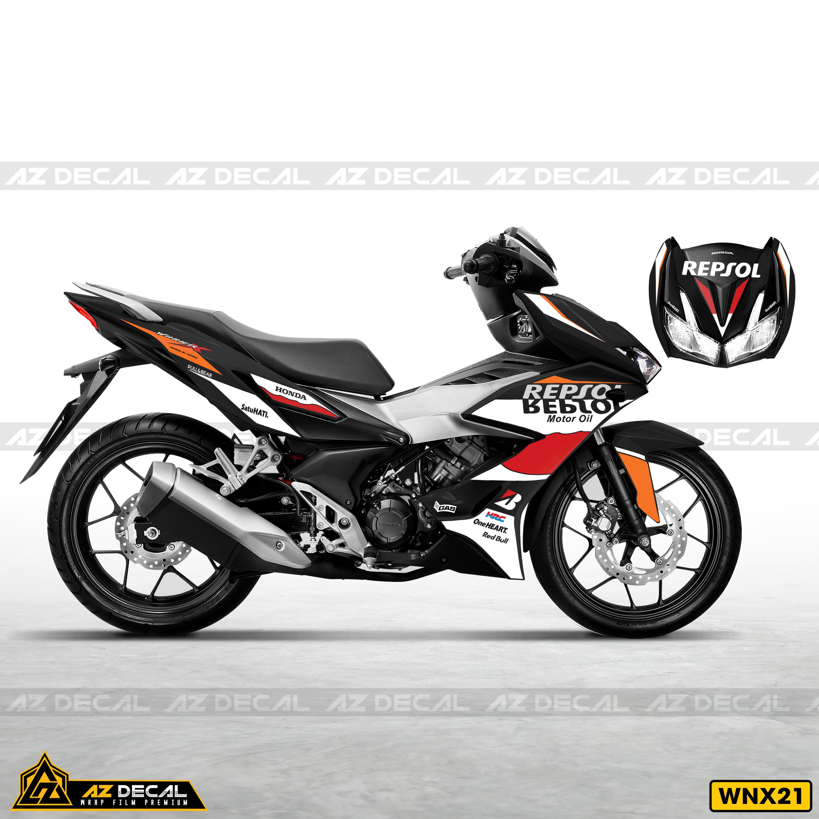 decal xe Winner X Repsol xe đen