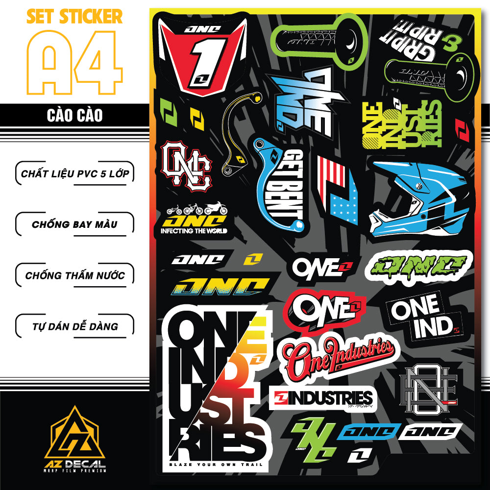 Sticker Dán Ô Tô, Xe Máy, Xe Điện, Xe Đạp, Mũ Bảo Hiểm | SET Trang Trí Cào Cào