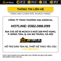 Thông tin liên hệ AZDECAL