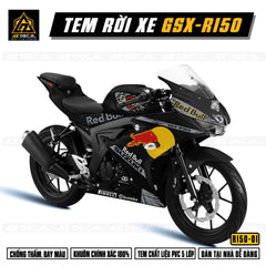 Tem rời xe GSX R150 mẫu Red Bull