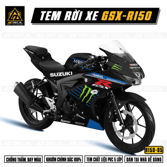 Tem rời xe Suzuki GSX R150 Monster