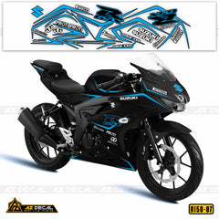 Tem chỉ trang trí xe GSX R150 màu đen