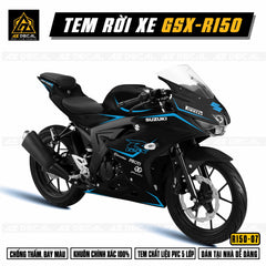 Tem rời xe Suzuki GSX R150 phong cách tem chỉ