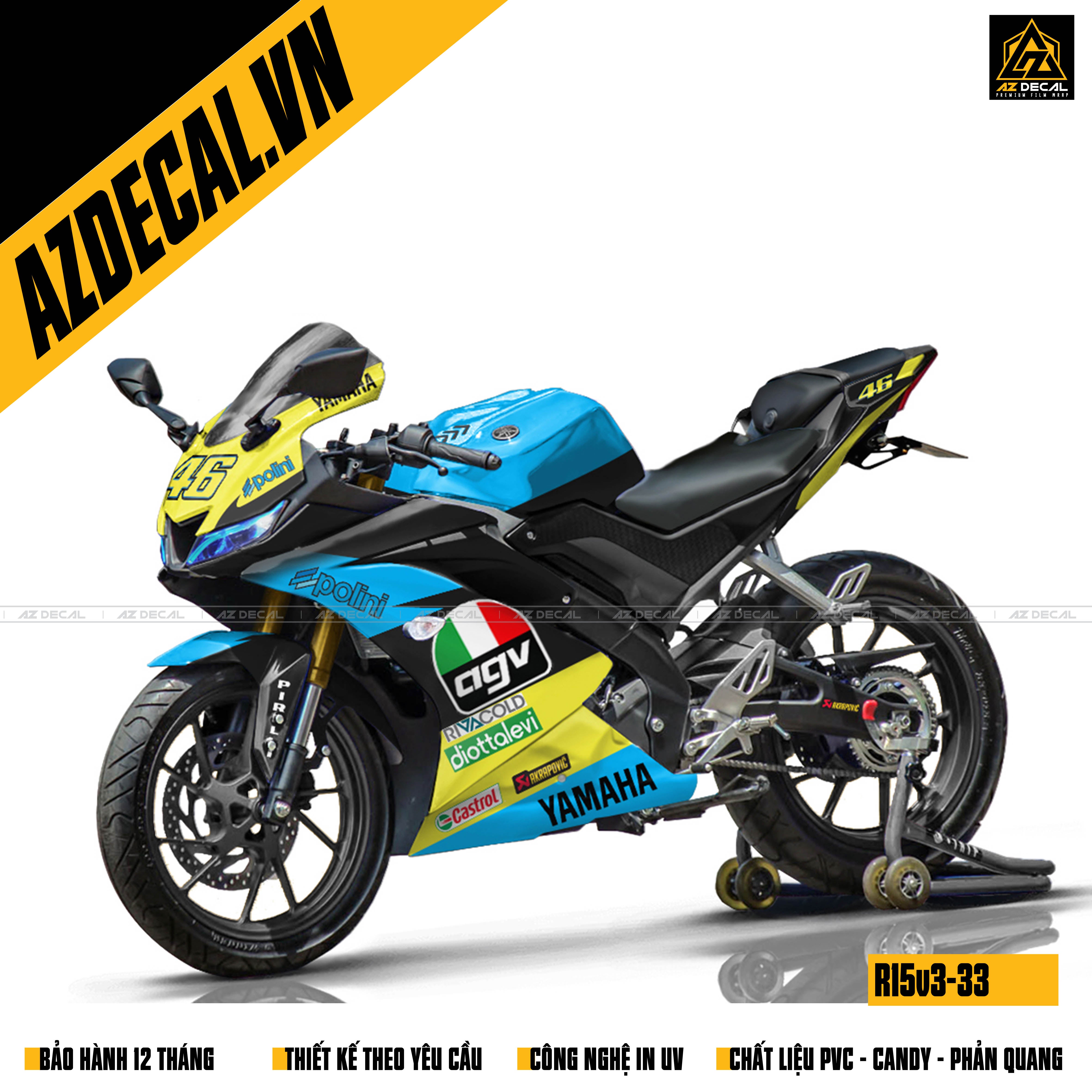 Decal R15 V3 agv đẹp nhất