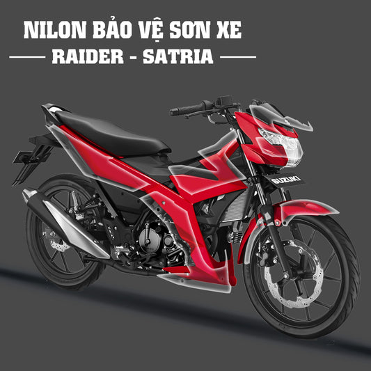 Dán keo xe Raider / Satria nilon chống xước