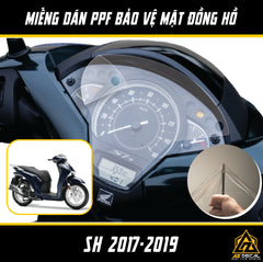 Miếng dán PPF chống xước bảo vệ mặt đồng hồ xe SH 2017 - 2019