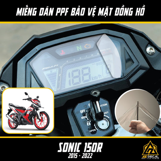 Miếng dán PPF đồng hồ xe Honda Sonic 150R