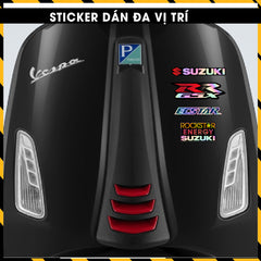 Sticker Dán Ô Tô, Xe Máy, Xe Điện, Xe Đạp, Mũ Bảo Hiểm | Hãng Xe Hologram - Suzuki
