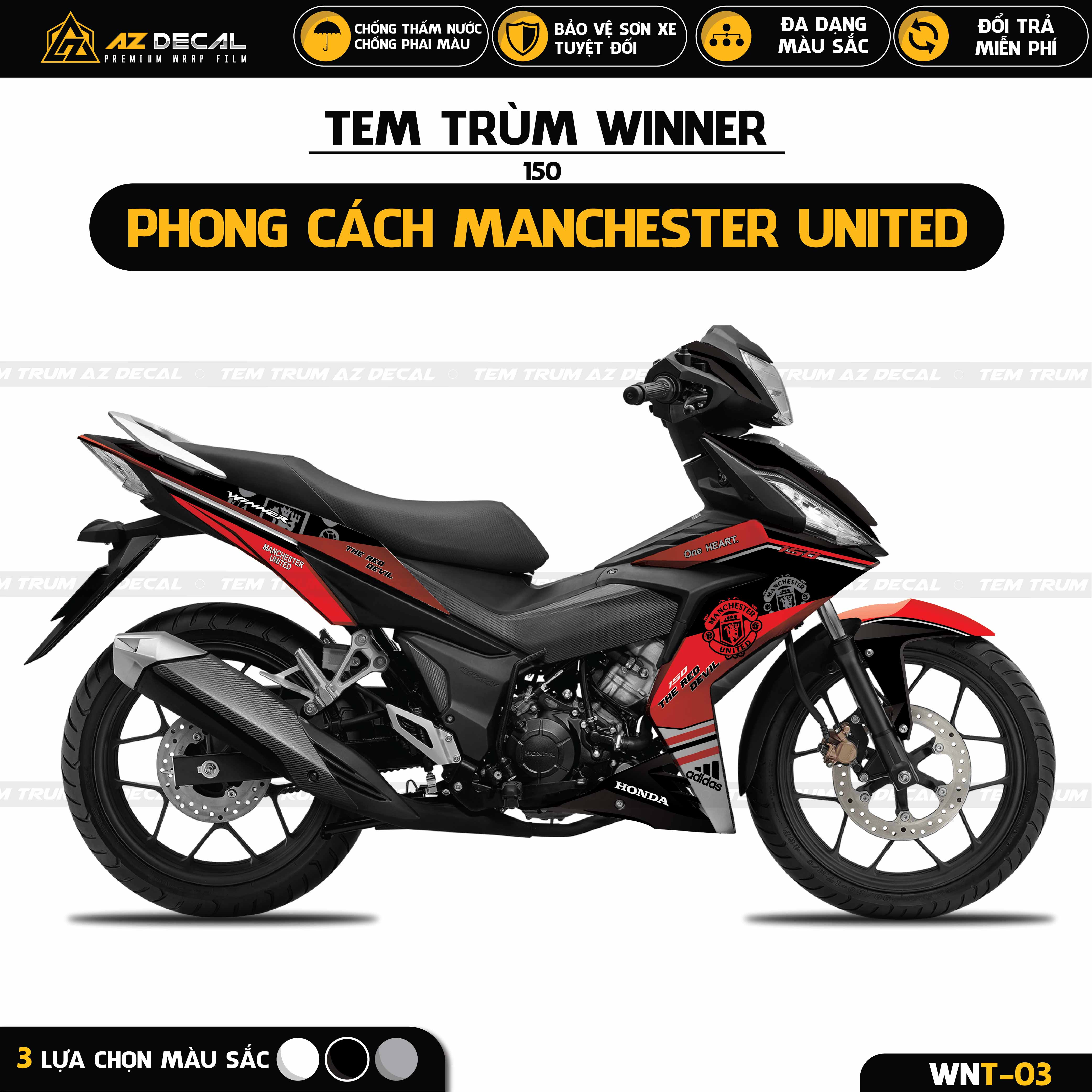 Tem xe Winner v1 Manchester United đẹp