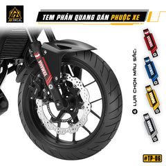 Tem phuộc trang trí xe máy, xe điện phản quang Yamaha