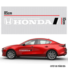 Mẫu dán xe ô tô đẹp chữ Honda