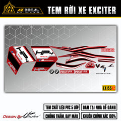 Tem Xe Exciter 155 | EX15512 | Mẫu BMW HP4