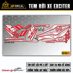 Tem chế Exciter đẹp nhất mẫu Project 46 - Azdecal.vn