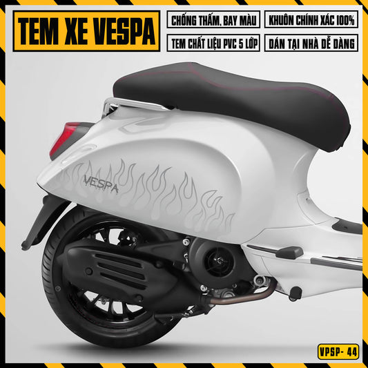 Tem xe Vespa Sprint mẫu Justin Bieber x Vespa