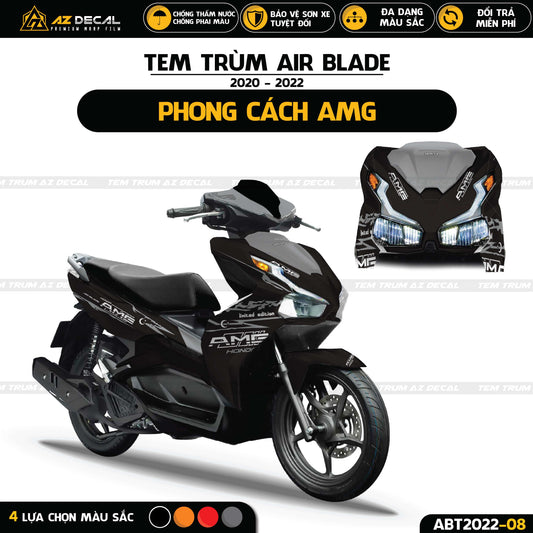 Tem xe Air Blade phong cách AMG thiết kế đẹp nhất 2022