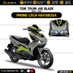 Tem trùm xe Air Blade phong cách Hayabusa đẹp