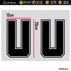 Tem Xe Ô Tô Dán Đa Vị Trí | DVTOT-01 | Mẫu Chữ Cái