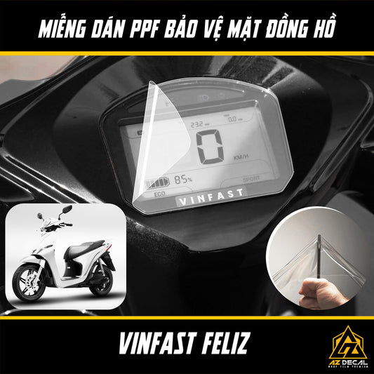 Miếng Dán PPF Mặt Đồng Hồ Xe Vinfast Feliz